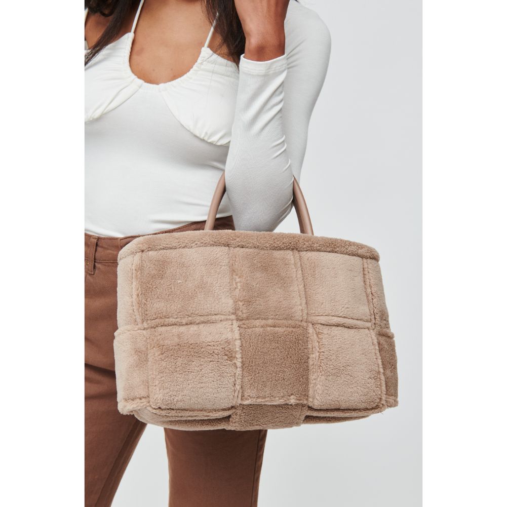 Woman wearing Natural Urban Expressions Malvina Tote 840611102683 View 4 | Natural