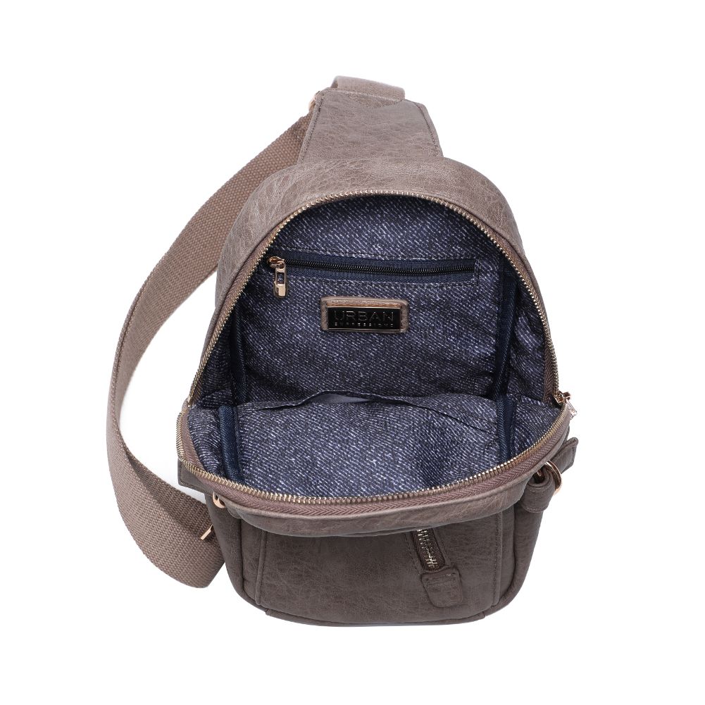 Product Image of Urban Expressions Micah Sling Backpack 840611108791 View 8 | Taupe