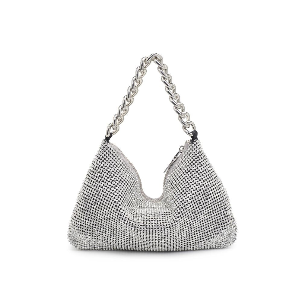 Product Image of Urban Expressions Trixie Evening Bag 840611106759 View 7 | Silver