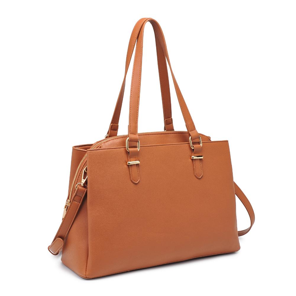 Product Image of Urban Expressions Cambria Satchel 840611126702 View 6 | Tan