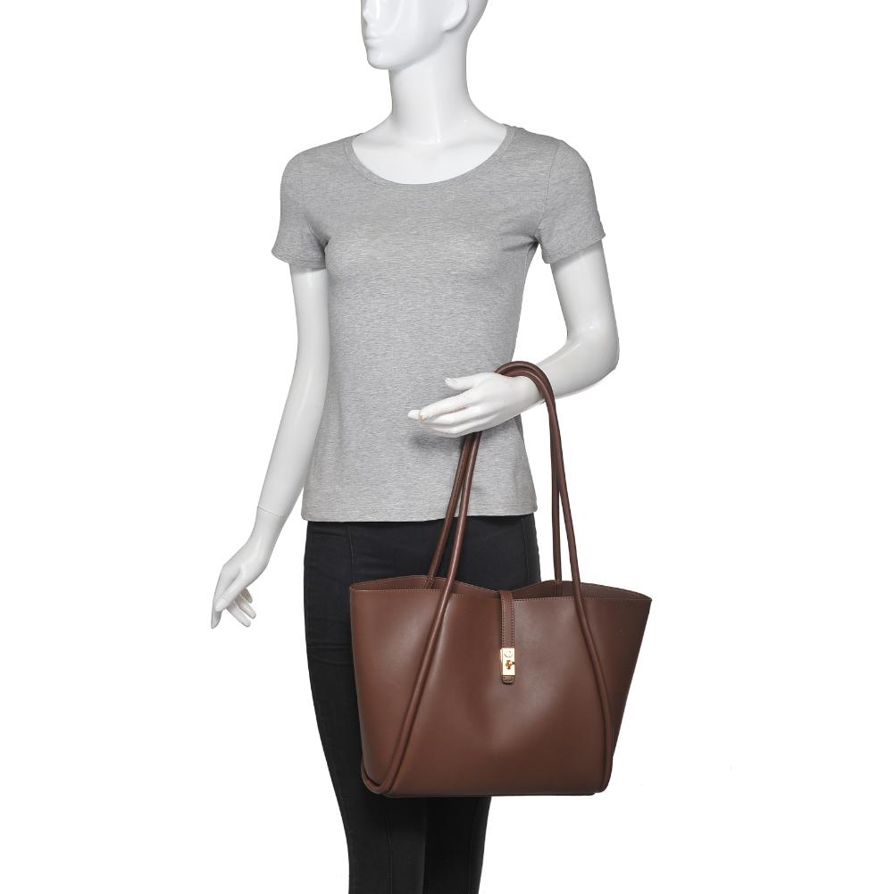 Product Image of Urban Expressions Tatiana Tote 840611138668 View 5 | Chocolate