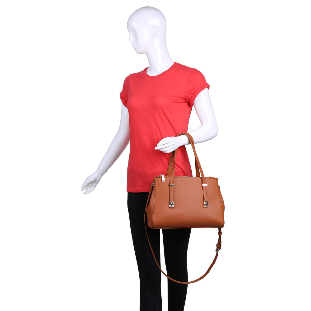 Product Image of Urban Expressions Jameson Satchel NA-840611161284 View 5 | Tan