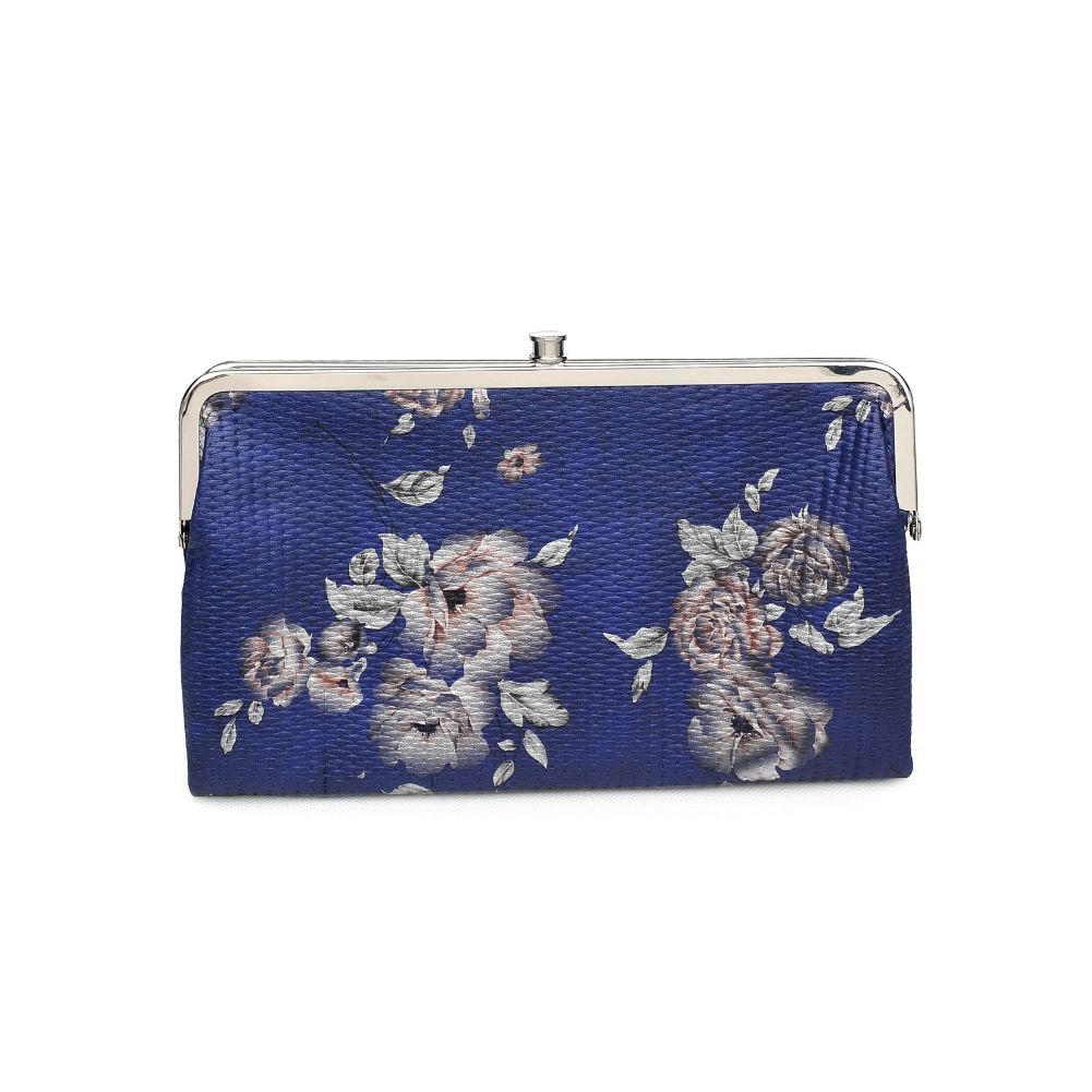 Product Image of Urban Expressions Sandra Floral Wallet 840611151667 View 5 | Navy