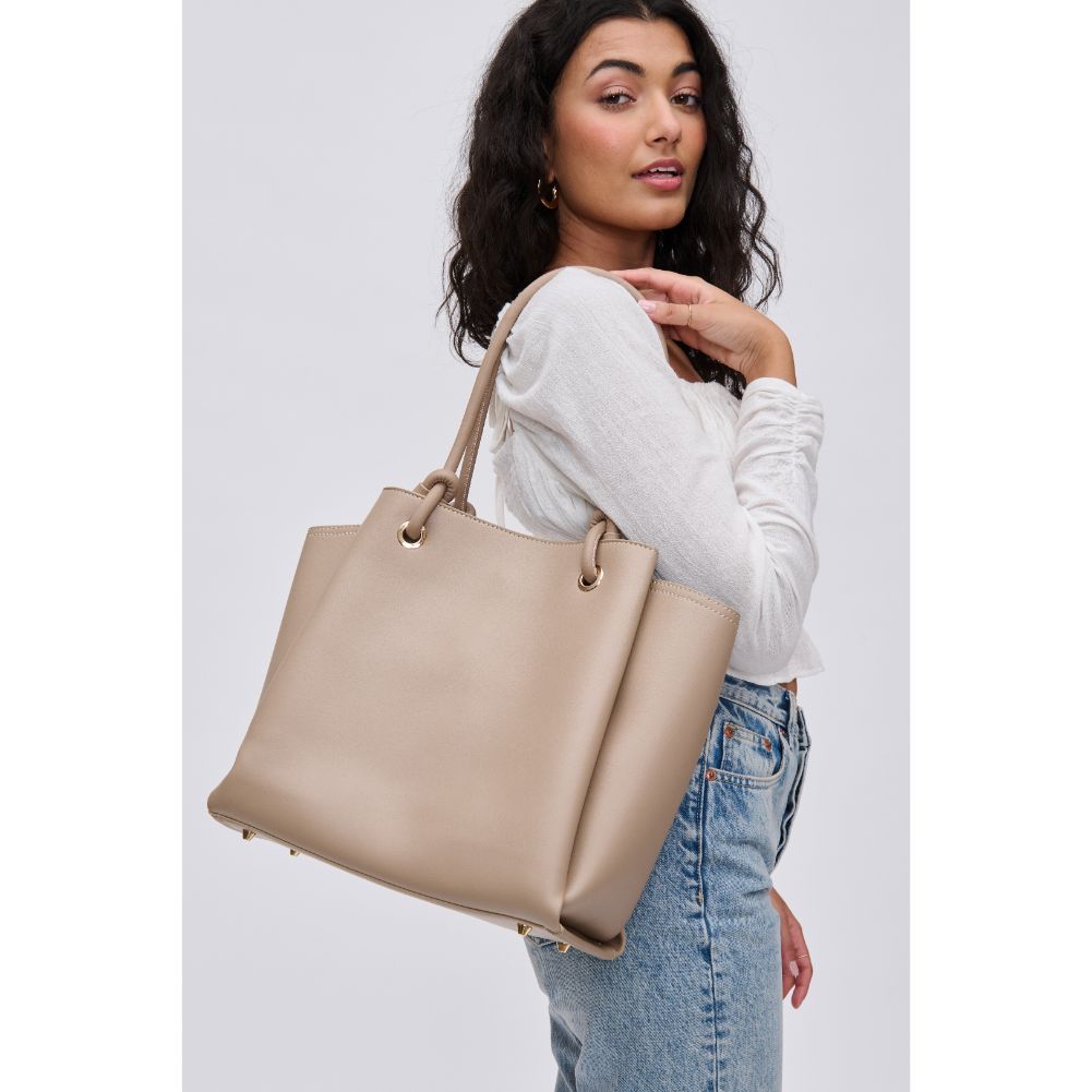 Woman wearing Clay Urban Expressions Brielle Tote 840611115164 View 1 | Clay