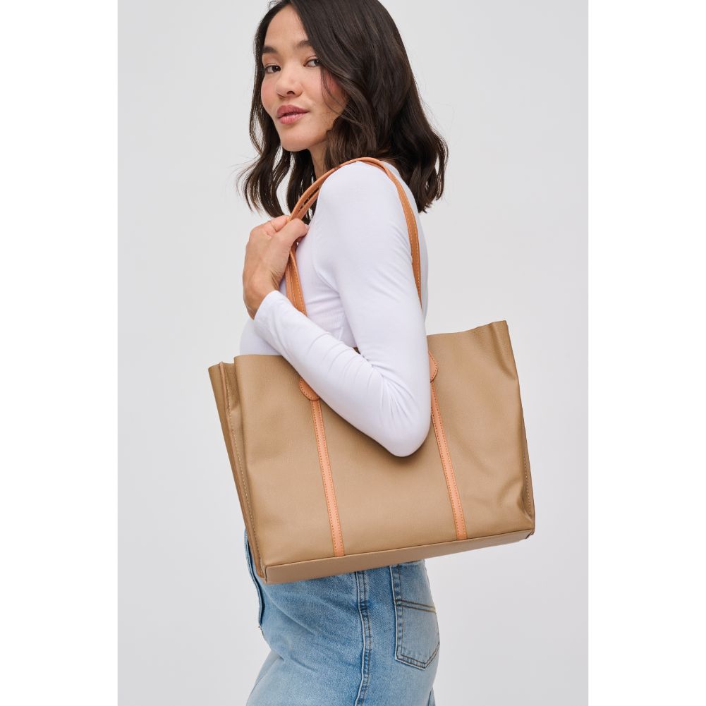 Woman wearing Natural Urban Expressions Martell Tote 840611121233 View 2 | Natural