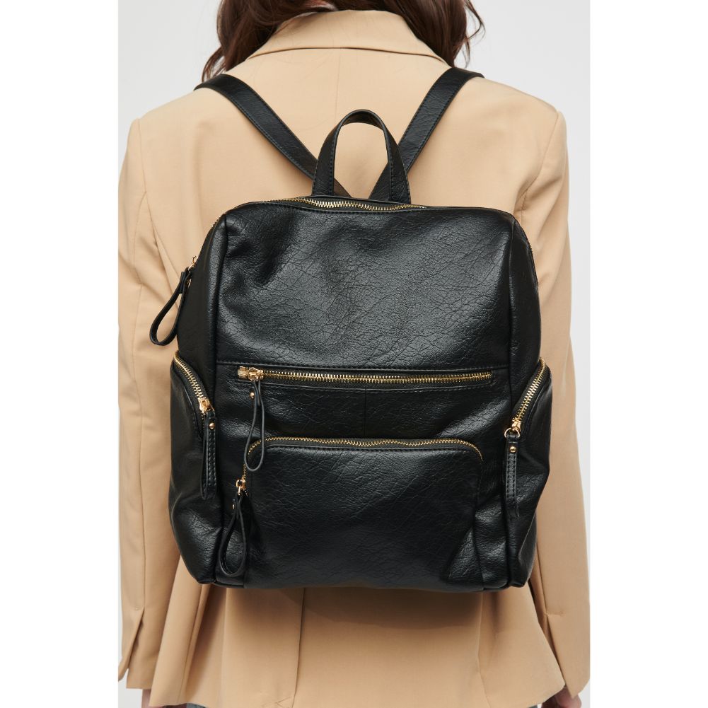 Woman wearing Black Urban Expressions Kendall Backpack 818209018531 View 4 | Black