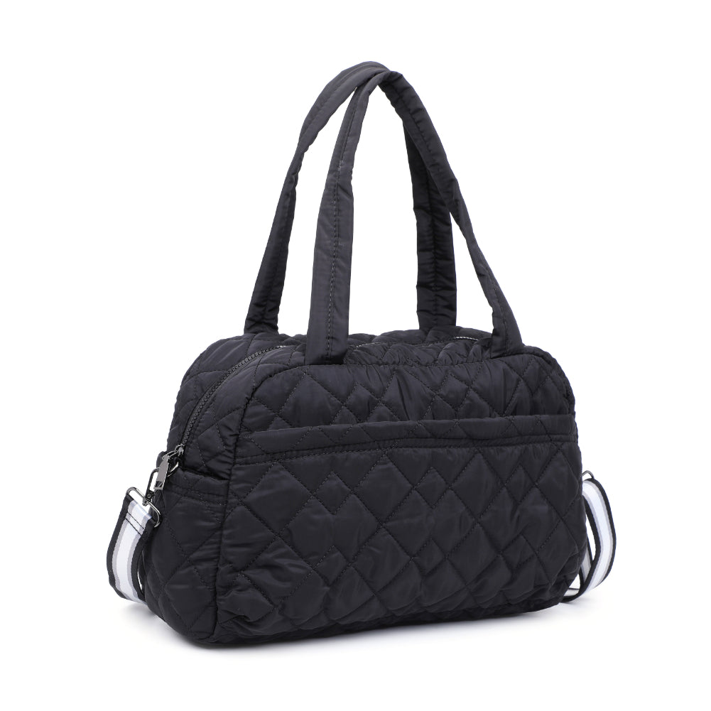 Product Image of Urban Expressions Spencer - Quilted Nylon Weekender 840611184252 View 6 | Black