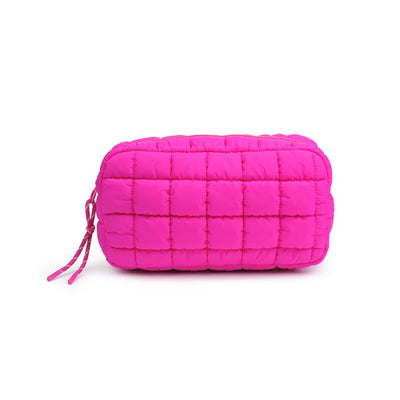 Product Image of Urban Expressions Cloud Nine - Quilted Puffer Nylon Cosmetic Pouch 840611143778 View 1 | Fuchsia