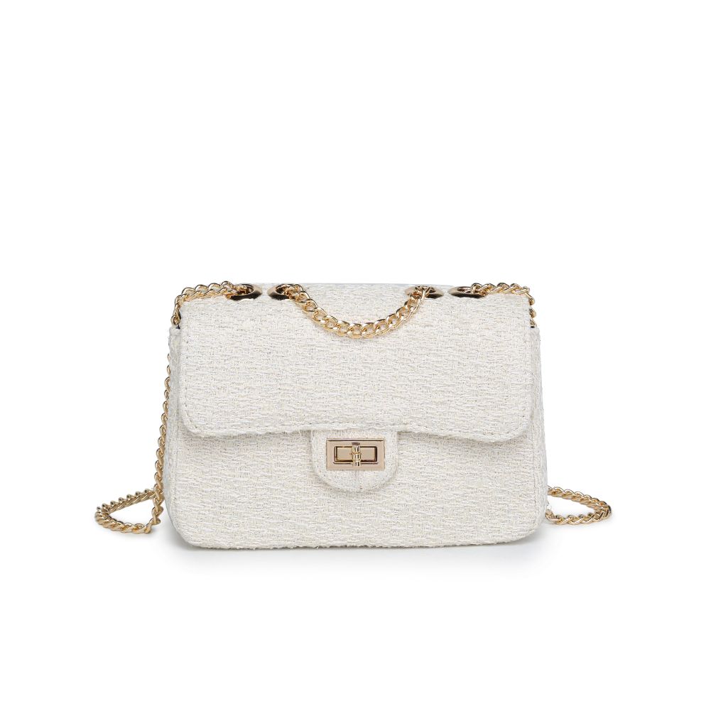 Product Image of Urban Expressions Camille Shoulder Bag 818209019712 View 5 | White