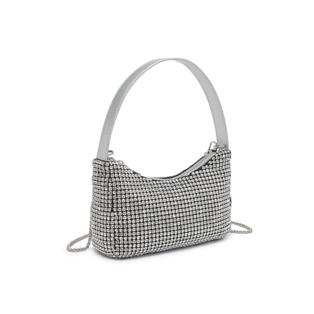 Product Image of Urban Expressions Mazzy Evening Bag 840611190024 View 6 | Silver