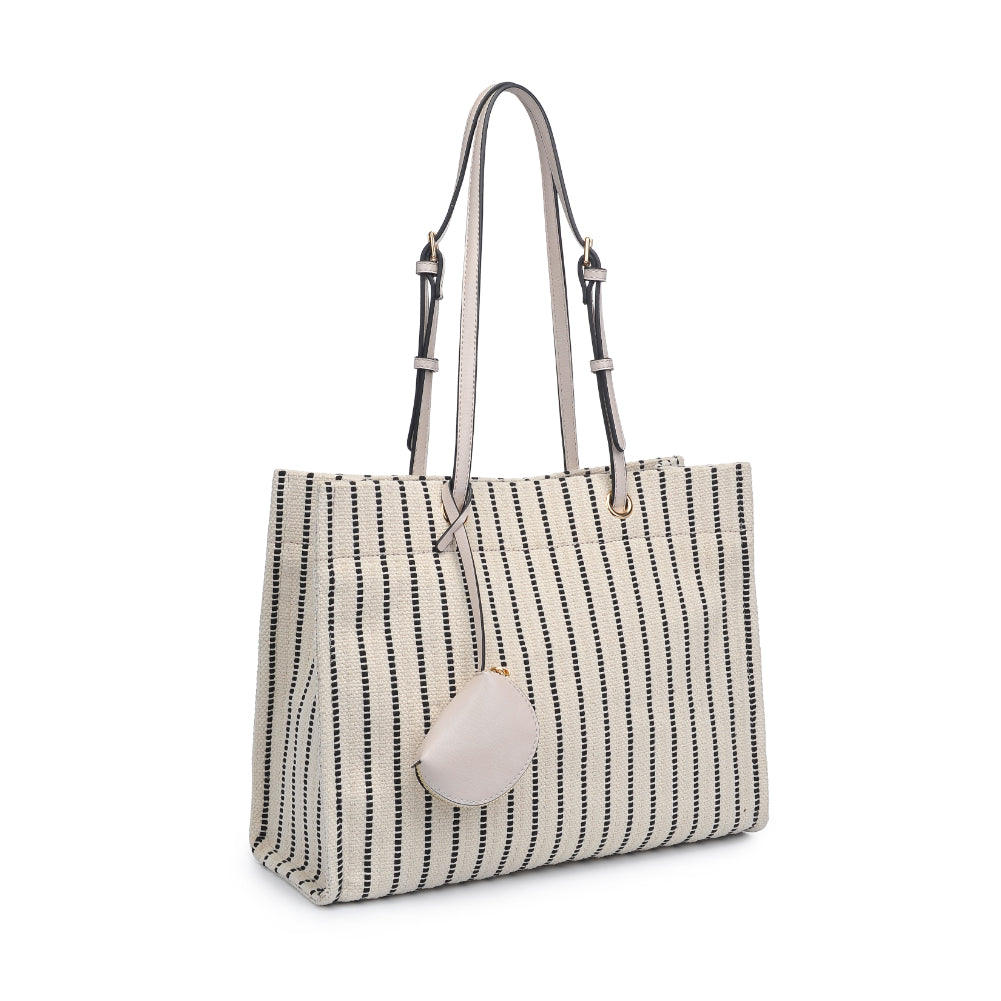 Product Image of Urban Expressions Santa Barbara Tote 840611181558 View 6 | White Black