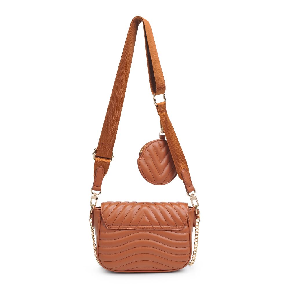 Product Image of Urban Expressions Rayne Crossbody 840611183064 View 7 | Cognac