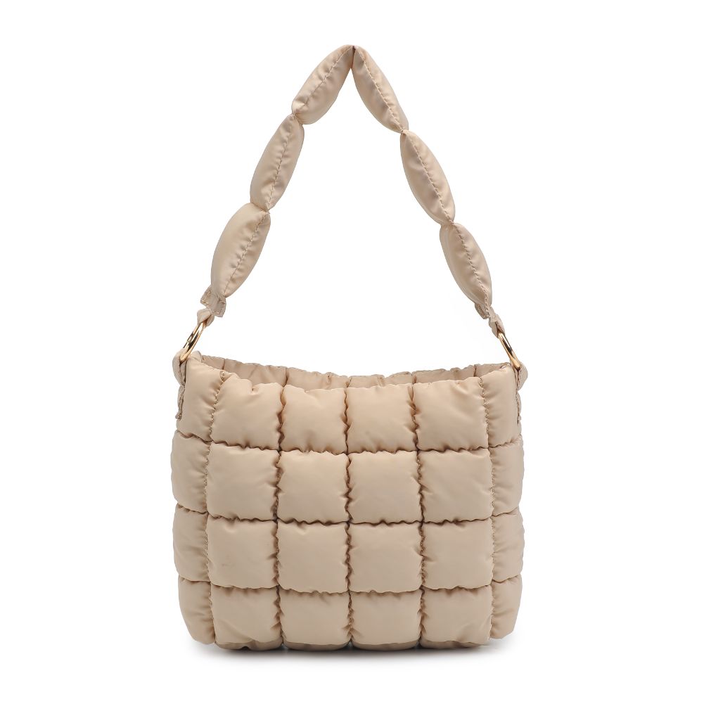 Product Image of Urban Expressions Wylie - Quilted Nylon Hobo 840611108166 View 7 | Natural