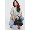 Woman wearing Black Urban Expressions Nancy Shoulder Bag 818209016834 View 1 | Black