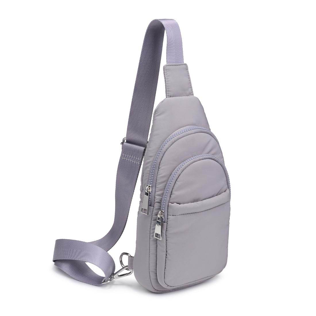 Product Image of Urban Expressions Kenny Sling Backpack 840611124982 View 6 | Grey