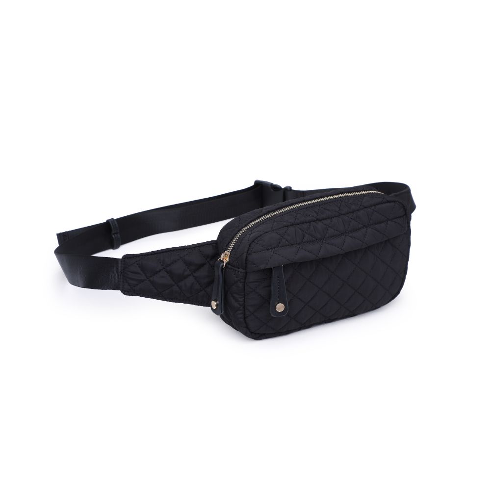 Product Image of Urban Expressions Teo - Quilted Nylon Belt Bag 840611114747 View 6 | Black