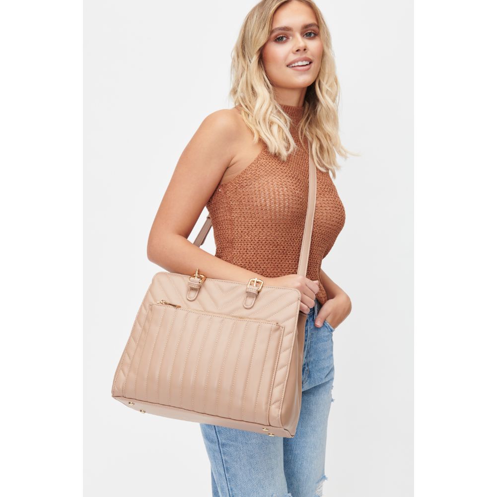 Woman wearing Natural Urban Expressions Keegan Satchel 840611101310 View 3 | Natural