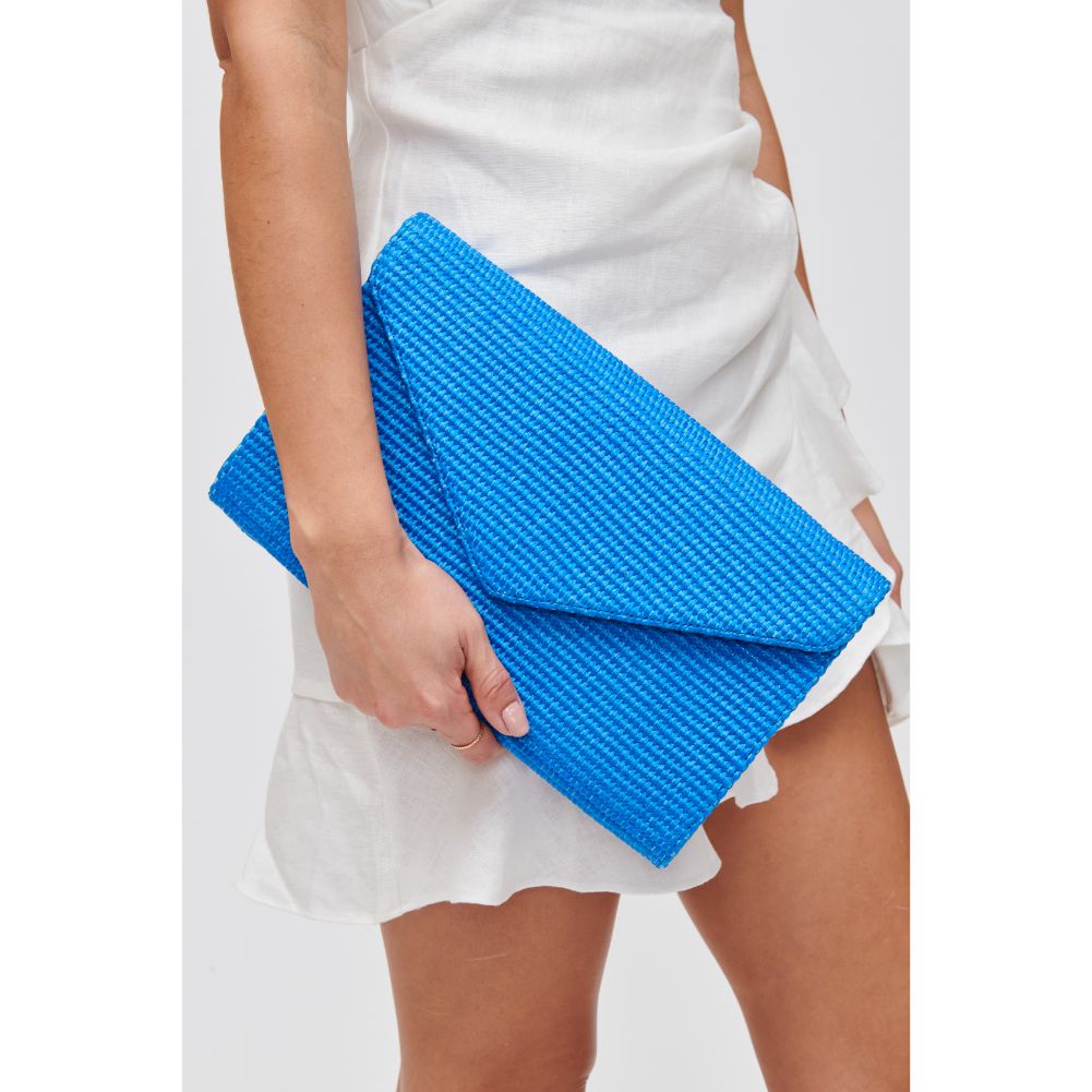 Woman wearing Ocean Urban Expressions Trista Clutch 840611108289 View 4 | Ocean