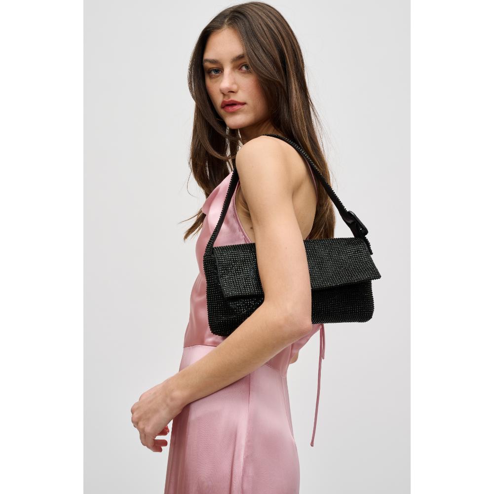 Woman wearing Black Urban Expressions Thelma Evening Bag 840611190505 View 2 | Black