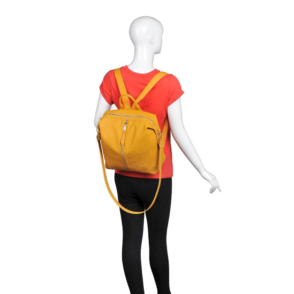 Product Image of Urban Expressions Kenzie Backpack 840611164889 View 5 | Mustard