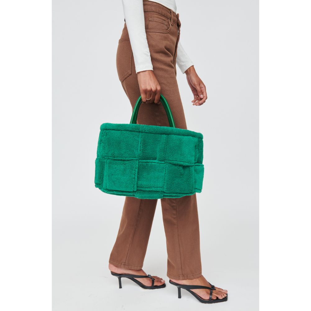 Woman wearing Green Urban Expressions Malvina Tote 840611102669 View 3 | Green