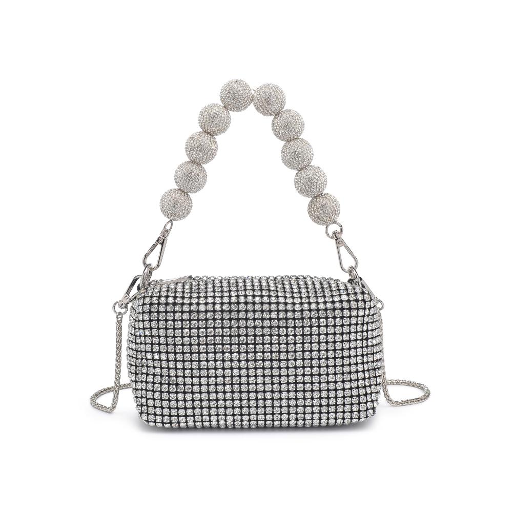 Product Image of Urban Expressions Monet Evening Bag 840611191304 View 5 | Silver