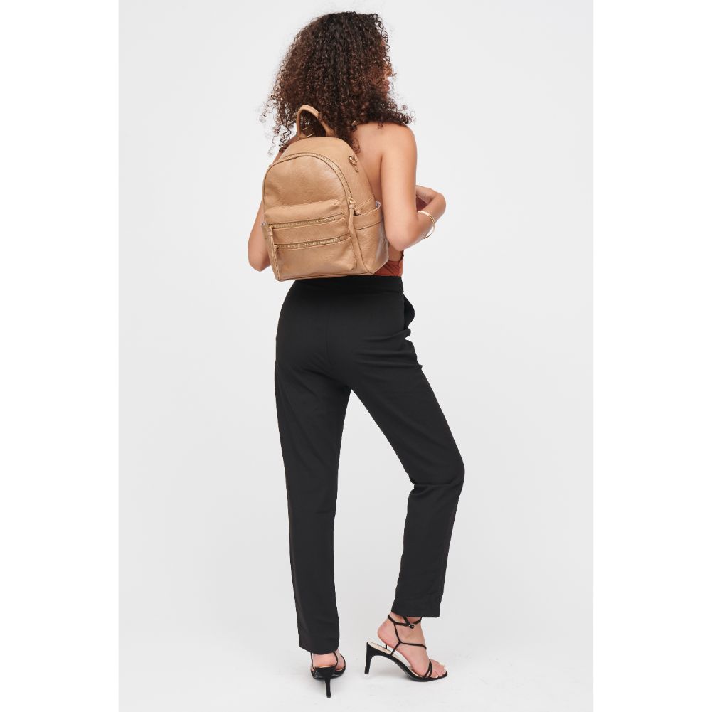 Woman wearing Nutmeg Urban Expressions Reva Backpack 840611185266 View 4 | Nutmeg