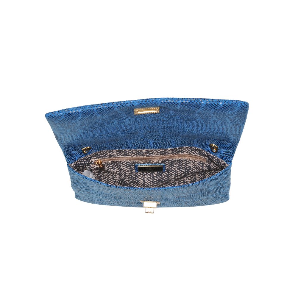 Product Image of Urban Expressions Rykard - Snake Clutch 818209016209 View 8 | Blue