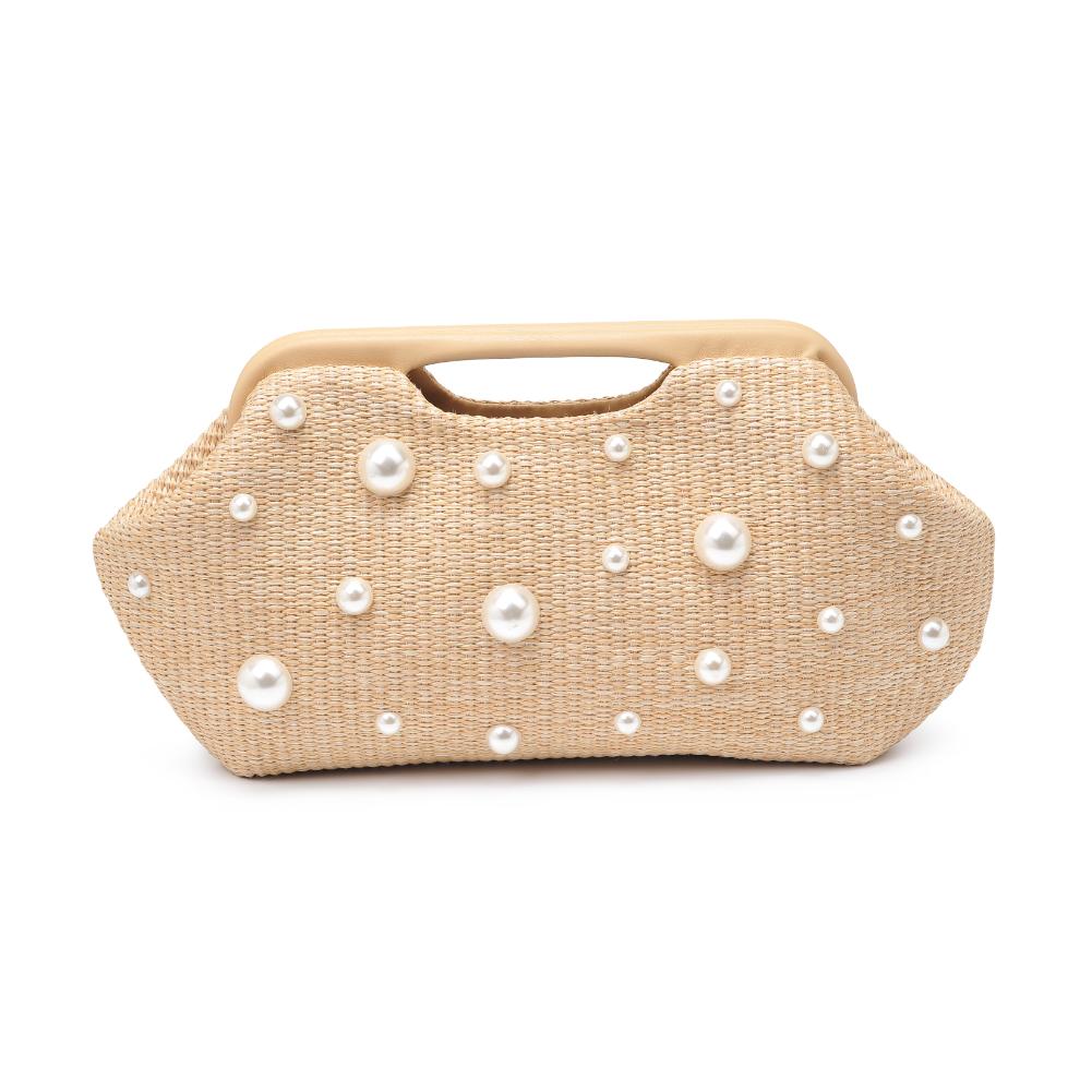 Product Image of Urban Expressions Mallory - Pearls Clutch 840611129291 View 7 | Natural