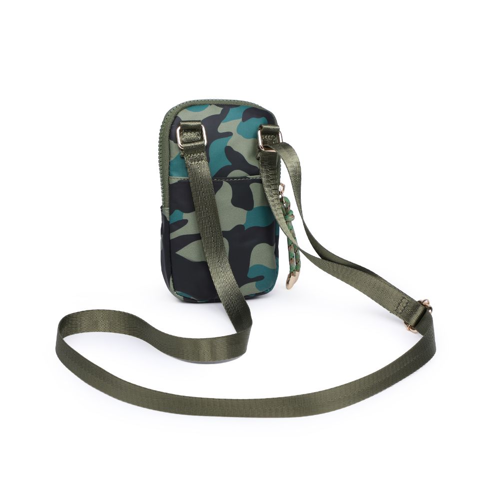 Product Image of Urban Expressions Tess Cell Phone Crossbody 840611177568 View 7 | Green Camo