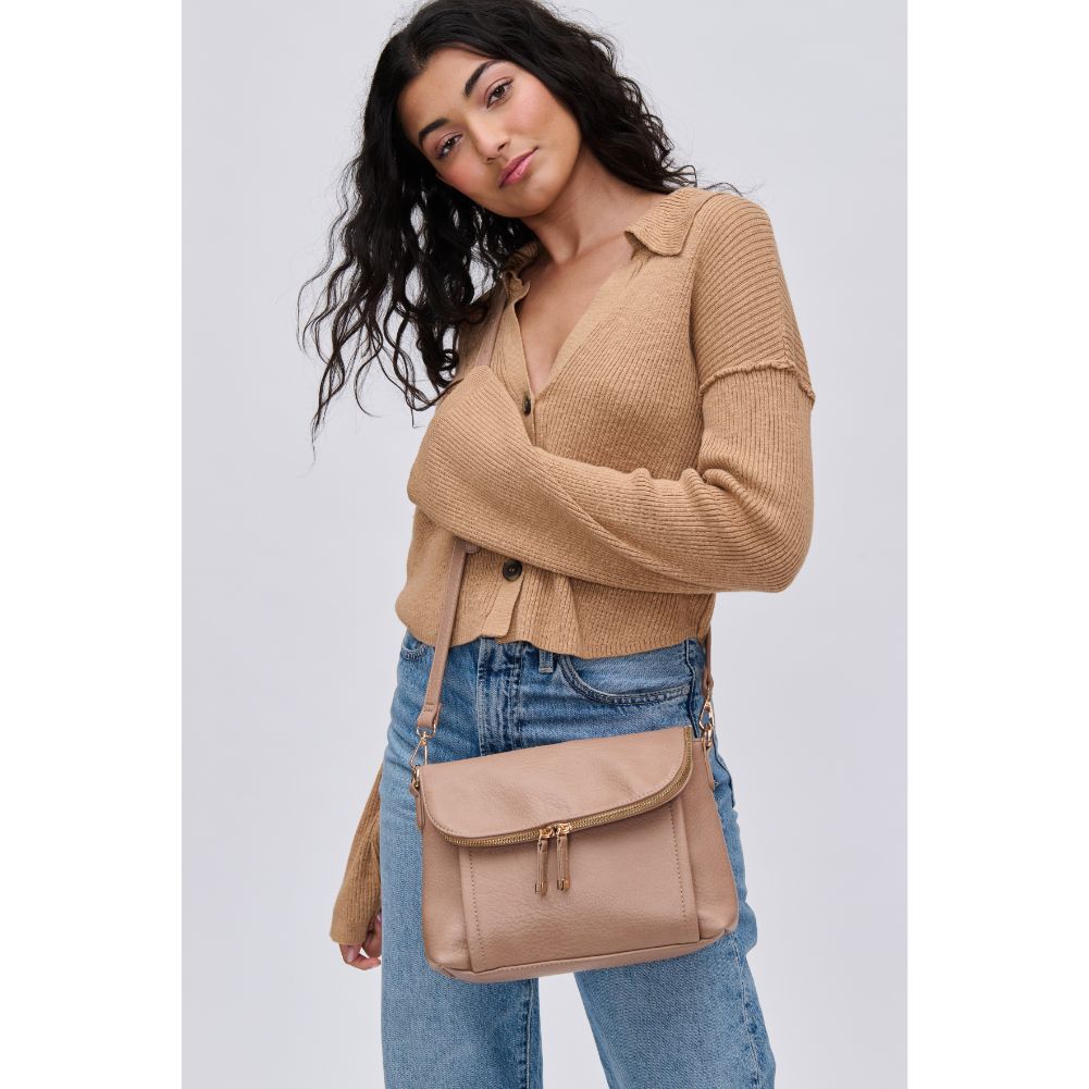 Woman wearing Natural Urban Expressions Iris Crossbody 840611116048 View 1 | Natural