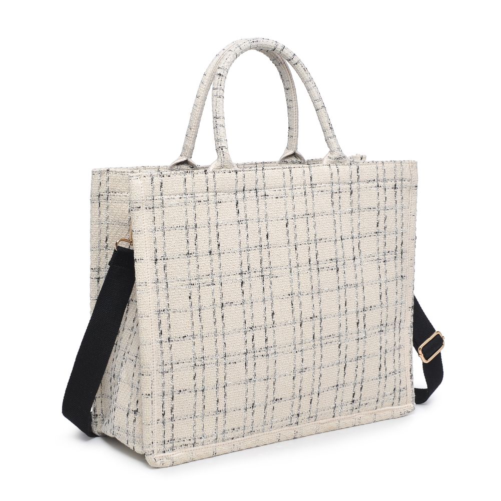 Product Image of Urban Expressions Iona Tote 840611102423 View 6 | White Black