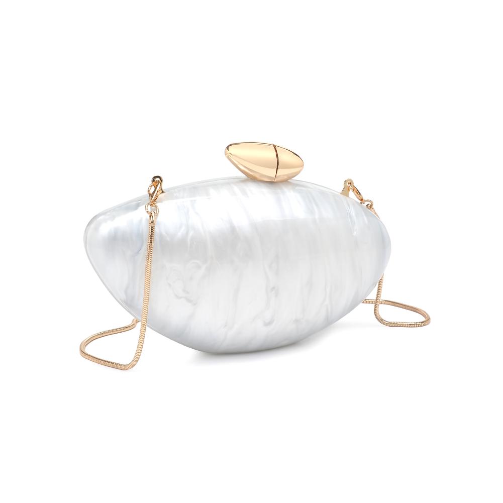 Product Image of Urban Expressions Hayden Evening Bag 840611193322 View 6 | Ivory