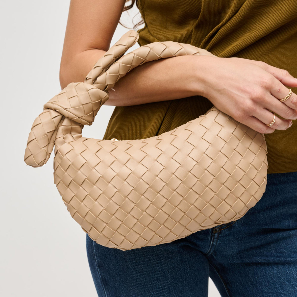 Woman wearing Natural Urban Expressions Lizbeth Clutch 840611127815 View 4 | Natural