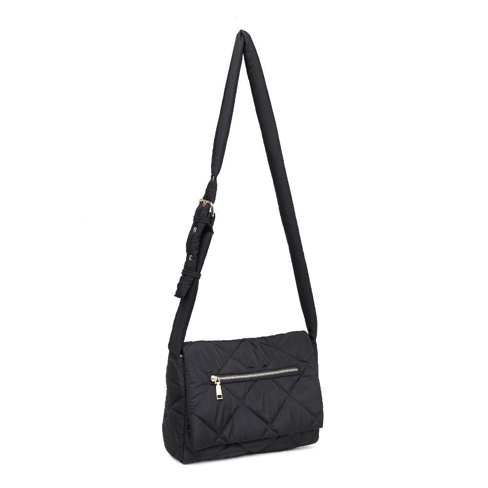 Product Image of Urban Expressions Carson - Quilted Nylon Crossbody 840611114488 View 7 | Black