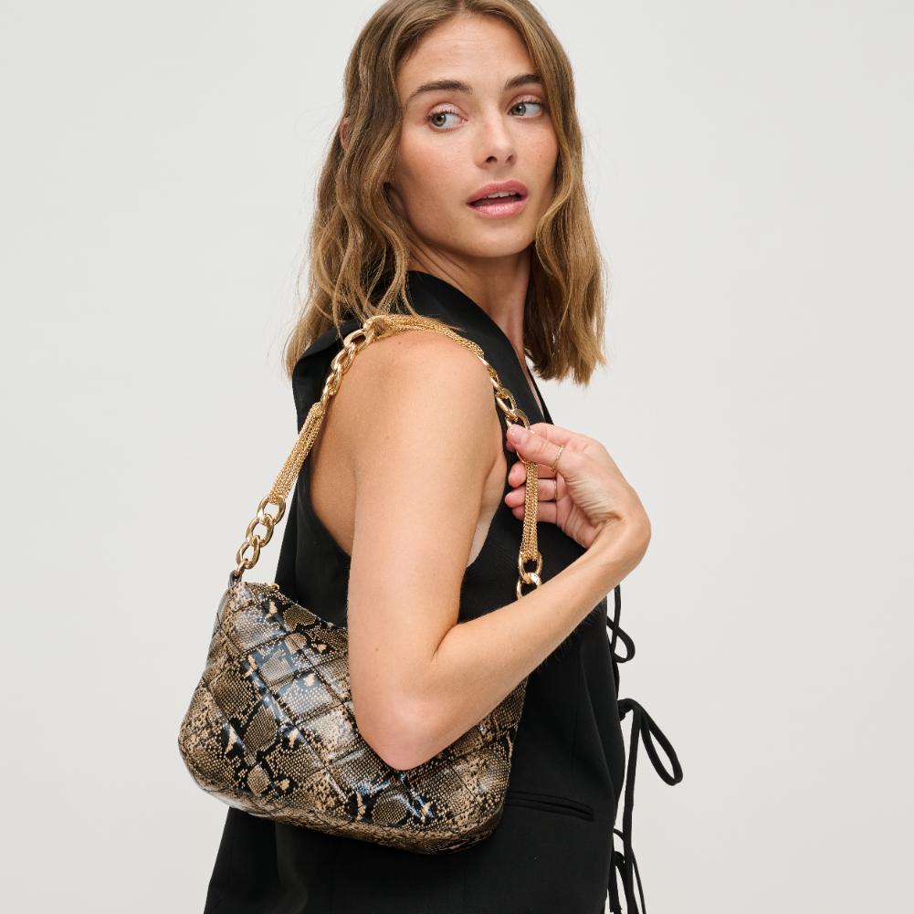 Woman wearing Natural Multi Urban Expressions Eve Crossbody 840611132505 View 2 | Natural Multi