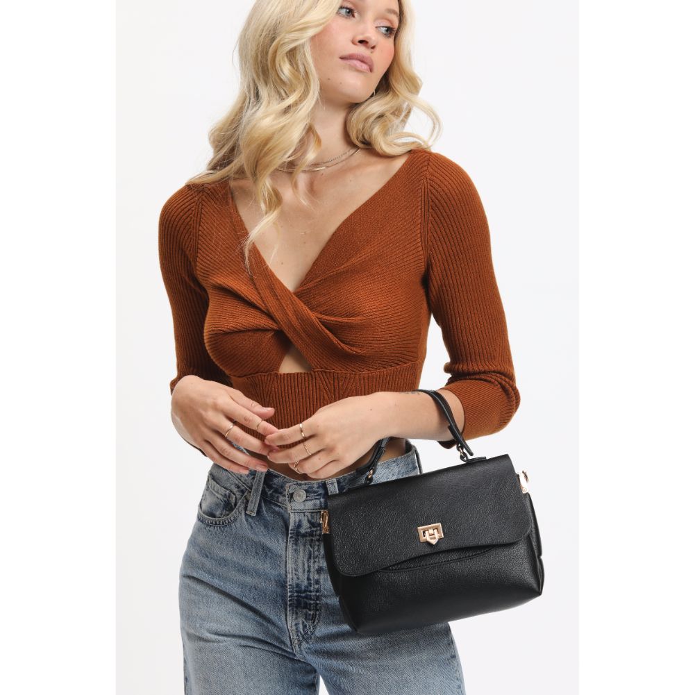 Woman wearing Black Urban Expressions Tati Crossbody 840611114907 View 3 | Black