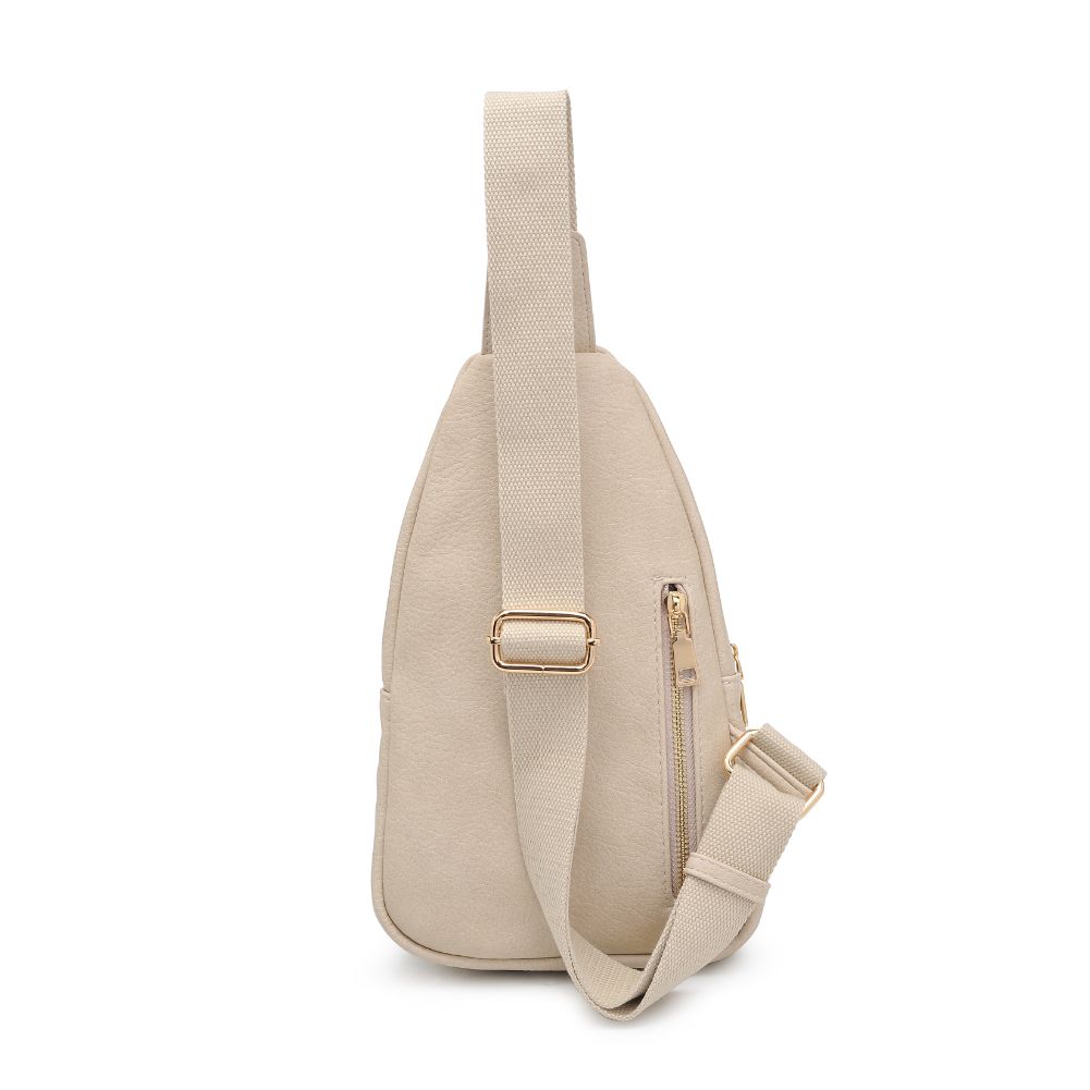 Product Image of Urban Expressions Zephyr Sling Backpack 840611106902 View 7 | Almond