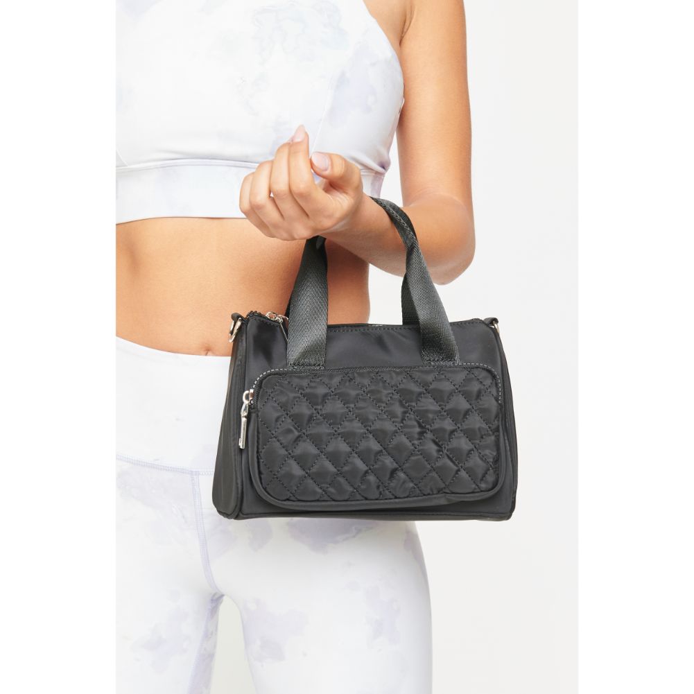 Woman wearing Black Urban Expressions Owen Crossbody 840611180810 View 4 | Black