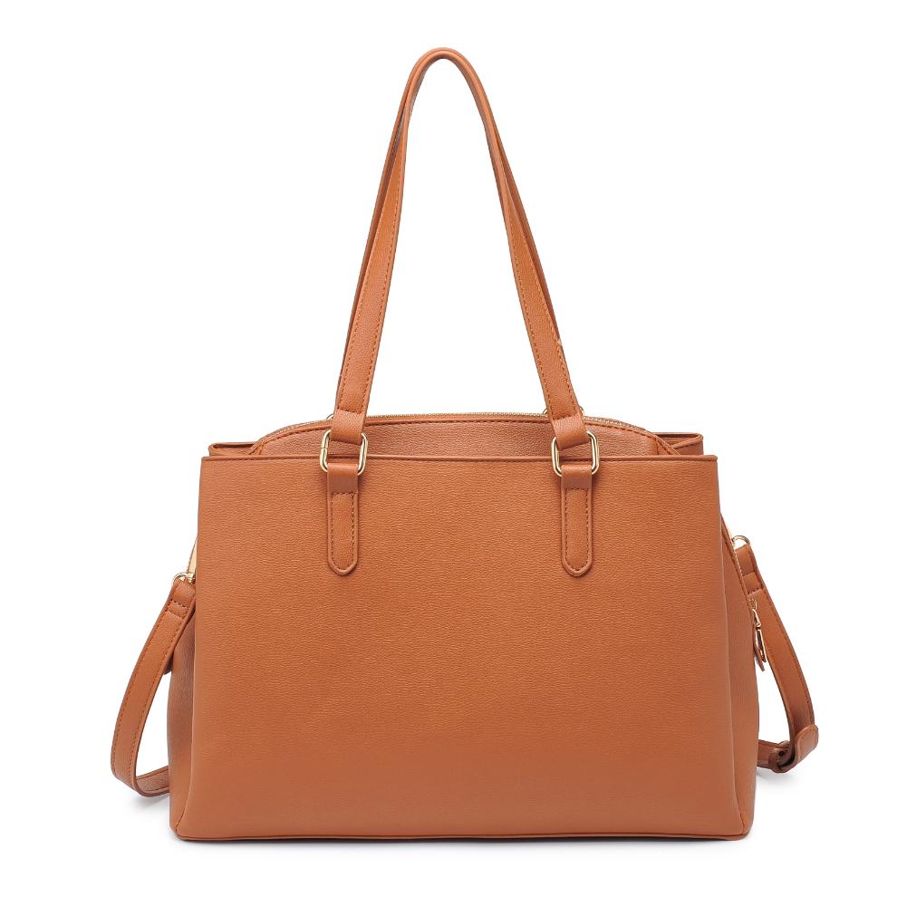 Product Image of Urban Expressions Cambria Satchel 840611126702 View 7 | Tan