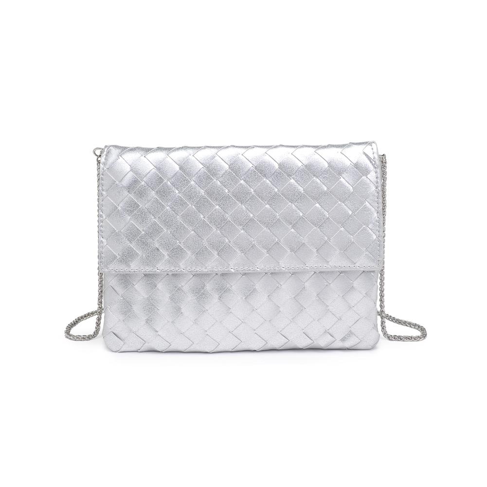 Product Image of Urban Expressions Ivy Clutch 840611133342 View 5 | Silver