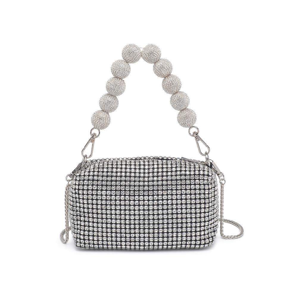 Product Image of Urban Expressions Monet Evening Bag 840611191304 View 7 | Silver