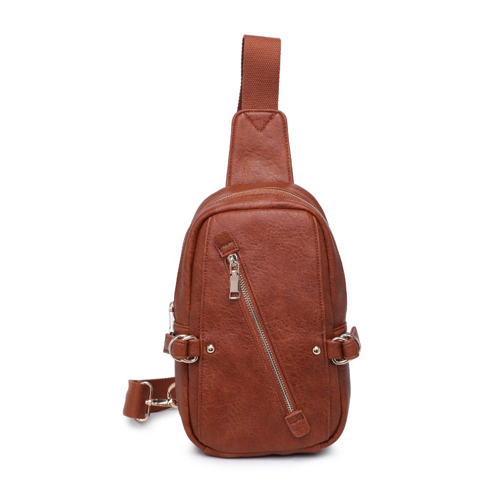 Product Image of Urban Expressions Micah Sling Backpack 840611108814 View 5 | Tan