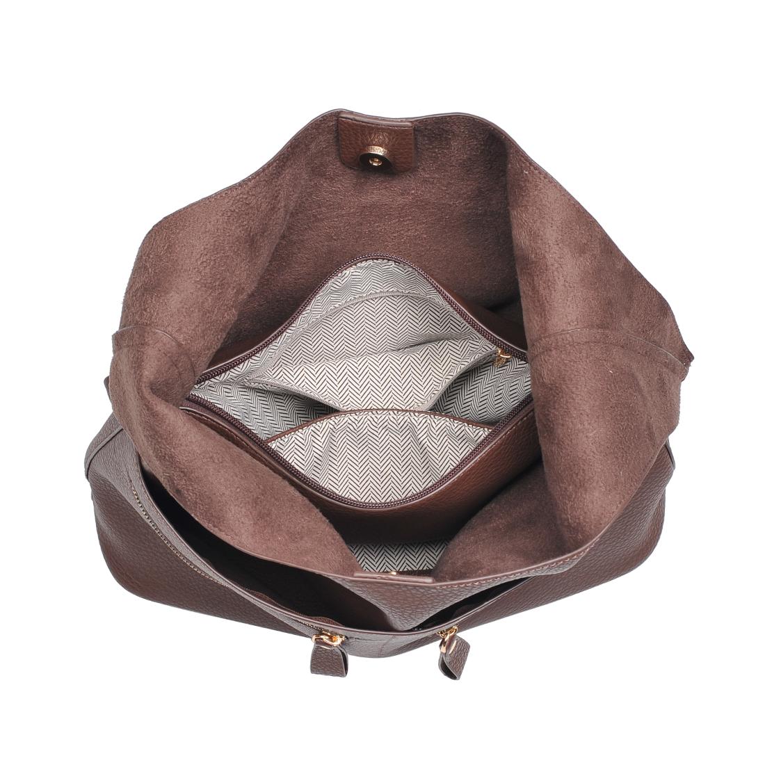 Product Image of Urban Expressions Rhea Hobo 840611145246 View 8 | Chocolate