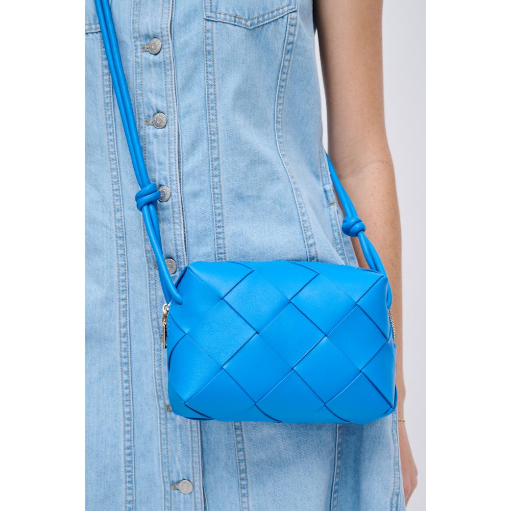 Woman wearing Royal Blue Urban Expressions Kennedy Crossbody 840611126757 View 4 | Royal Blue