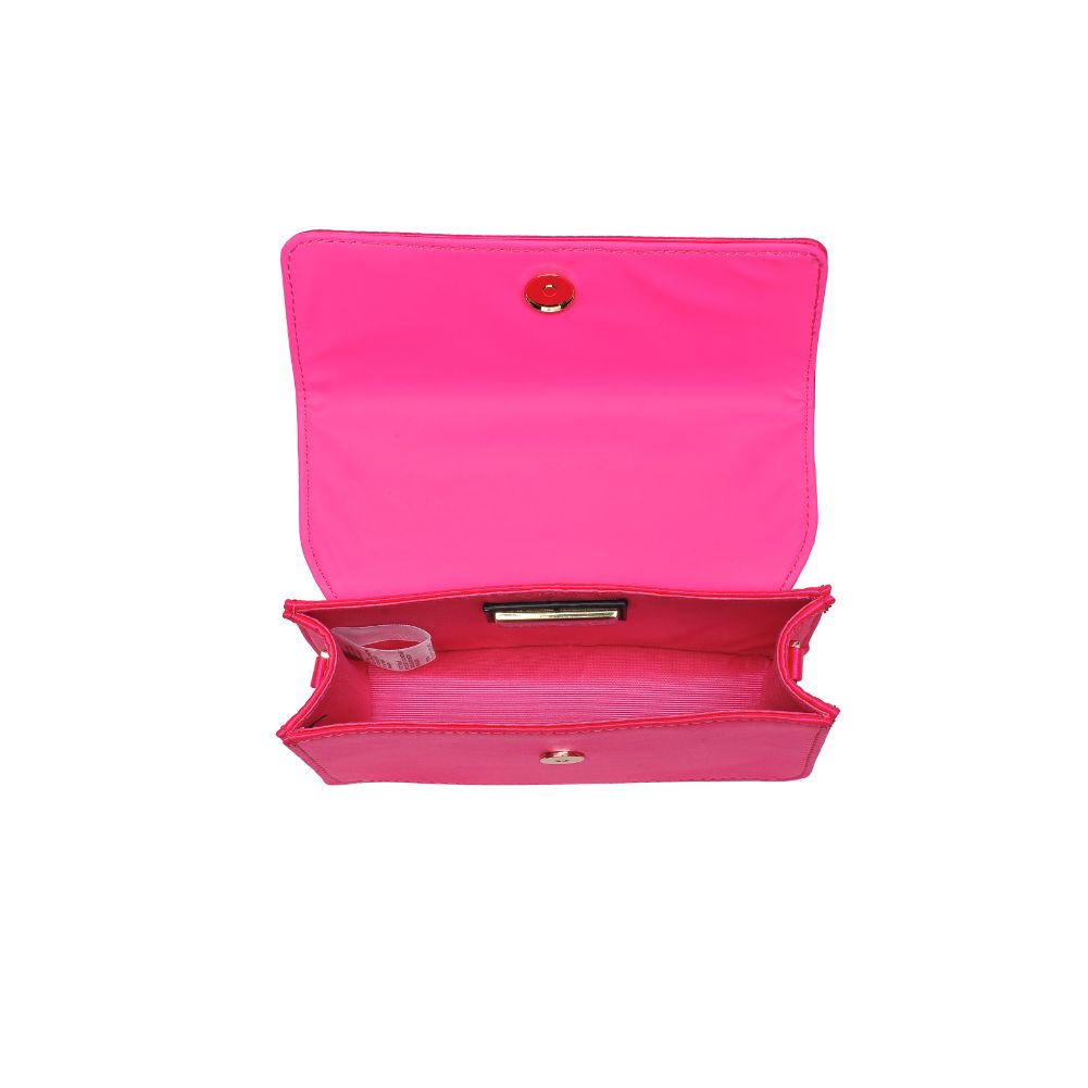 Product Image of Urban Expressions Zuelia Evening Bag 840611109071 View 8 | Hot Pink
