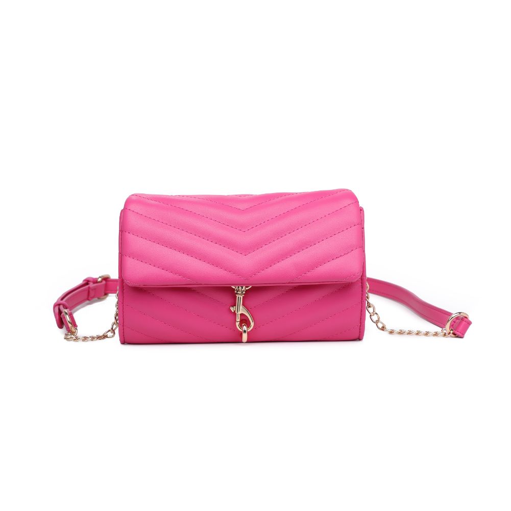 Product Image of Urban Expressions Nanci Crossbody 840611123046 View 5 | Hot Pink