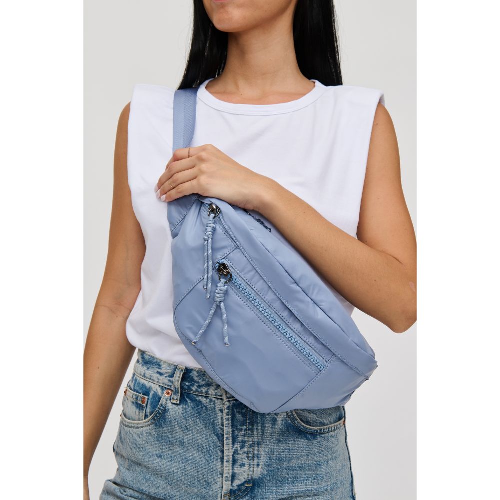 Woman wearing Fog Urban Expressions Laurence - Nylon Belt Bag 840611114877 View 1 | Fog