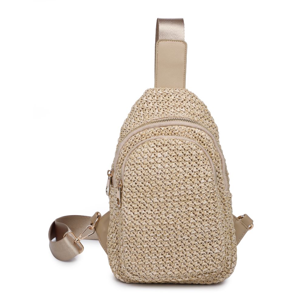 Product Image of Urban Expressions Ace - Straw Sling Backpack 818209019774 View 5 | Natural