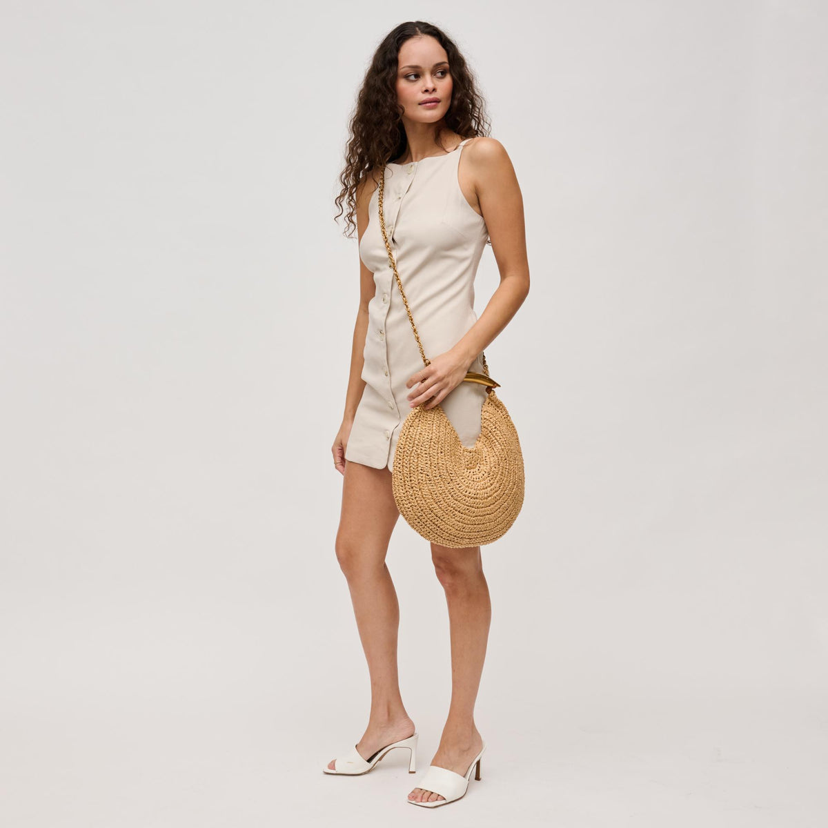 Woman wearing Natural Urban Expressions Brielle Crossbody 840611130655 View 4 | Natural